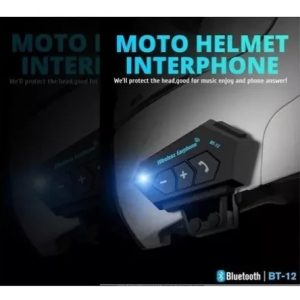 Intercomunicador Bt12 Auriculares Casco