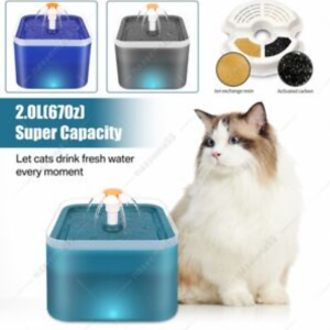 Fuente de agua con luz LED