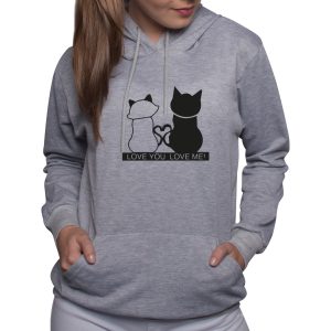 Buzo Buso,hoodies Mujer Gatos