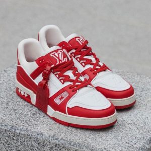 zapatos louis vuitton trainer rojos