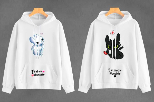 Buzos,Hoodies Pareja enamorados chimuelo