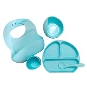 Set Platos Babero Para Bebe Niños