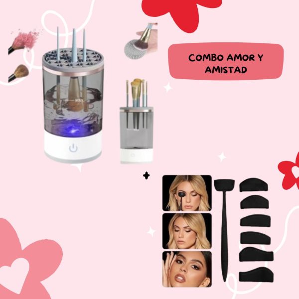 limpiador de brocha + kit plantilla somb